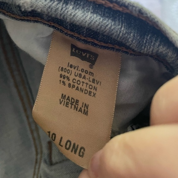 Levi's 515 Light Wash Bootcut Jeans Size 10 Long - Picture 8 of 11